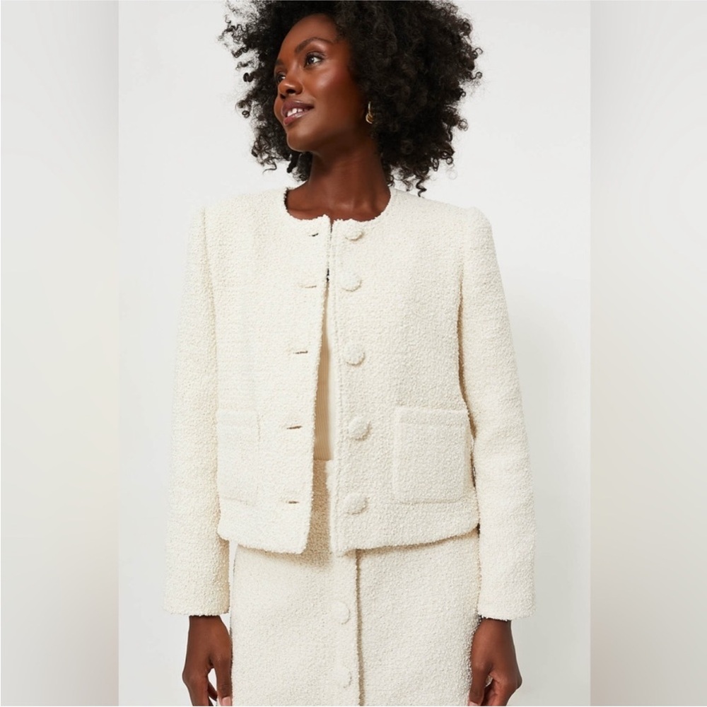 Tuckernuck Marilyn Jacket - Cream Tweed. XS. NWT. - Picture 1 of 9